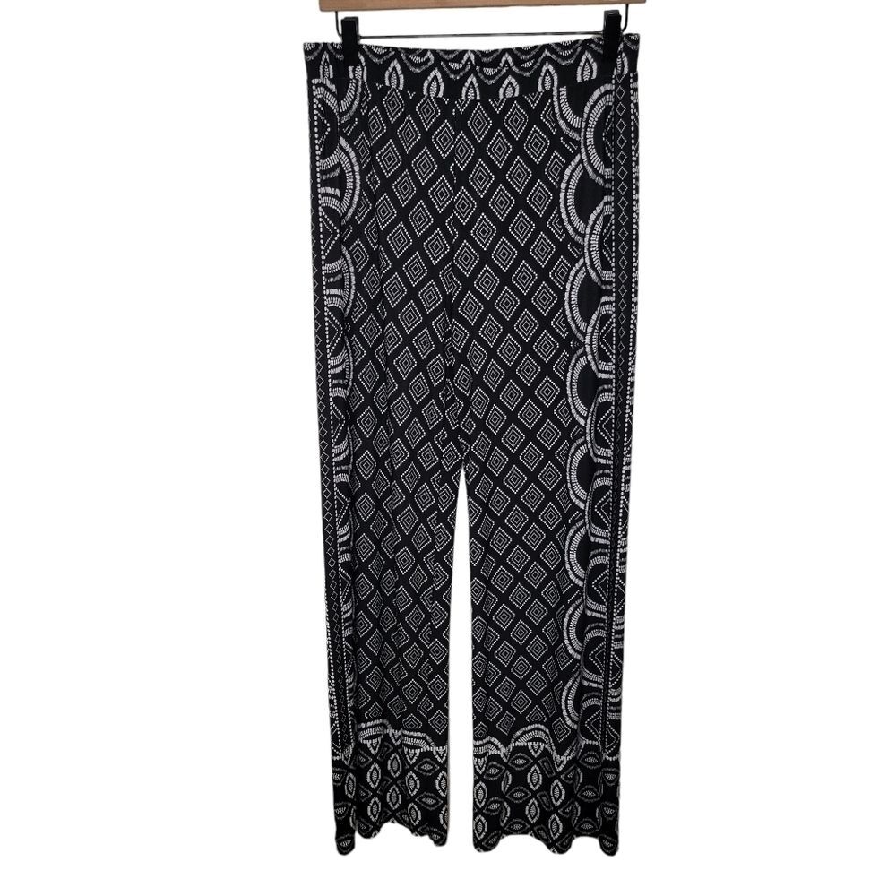 Monteau straight leg diamond boho jersey pants size XL